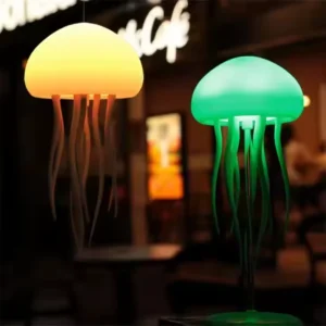 Cartoon Dancing Jellyfish Night Light RGB Gradient