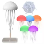 Cartoon Dancing Jellyfish Night Light RGB Gradient